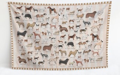 Cuvertură de pat dublu 170×240 cm Dog Types – Little Nice Things