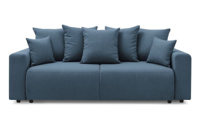 Canapea extensibilă albastră Envy – Bobochic Paris
