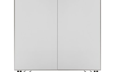 Comodă înaltă albă-neagră 91×111 cm Edge by Hammel – Hammel Furniture