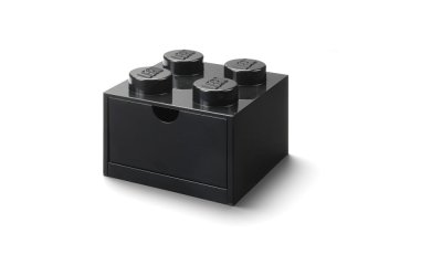 Cutie de birou cu sertar LEGO® Brick, 15,8 x 11,3 cm, negru