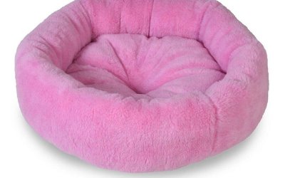 Pat de fleece roz pentru animale de companie Bagel – Lydia&Co