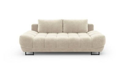 Canapea extensibilă cu 3 locuri și tapițerie de catifea Windsor & Co Sofas Cirrus, bej