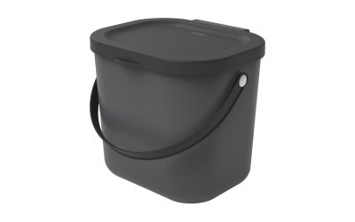 Container negru pentru deșeuri compostabile 6 L Albula – Rotho
