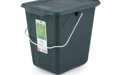 Container pentru deșeuri compostabil verde închis 7 l Greenlije – Rotho