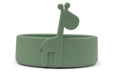 Bol pentru copii din silicon verde ø 11,5 cm Raffi – Done by Deer