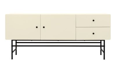 Comodă joasă albă 68,5×68,5 cm Cocktail – Tenzo