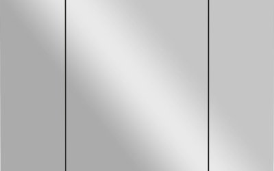 Dulap de baie gri-bej cu oglindă 76×71 cm – Germania