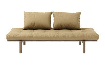 Canapea galbenă extensibilă 200 cm Pace – Karup Design