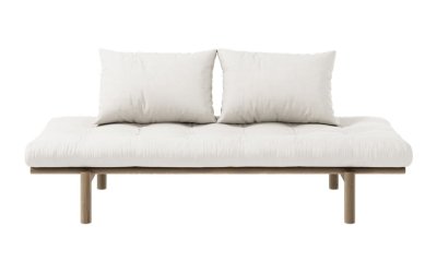 Canapea albă extensibilă 200 cm Pace – Karup Design