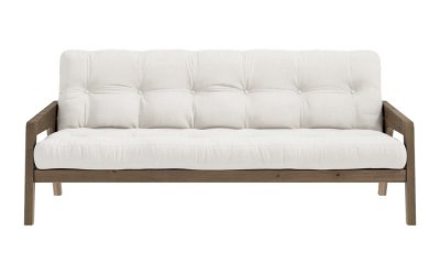 Canapea albă extensibilă 204 cm Grab – Karup Design