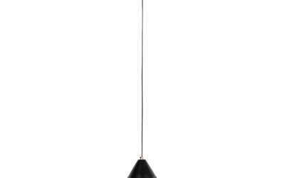 Lustră neagră cu abajur din metal ø 20 cm Aysa – White Label