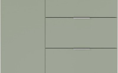 Comodă joasă verde deschis 109×98 cm Kenora – Germania