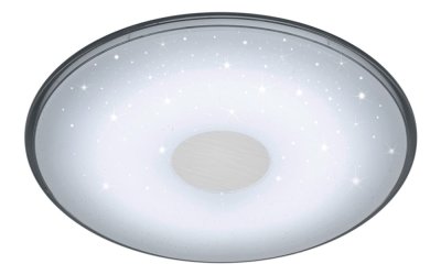 Plafonieră LED cu telecomandă Trio Shogun, ⌀ 42,5 cm, alb