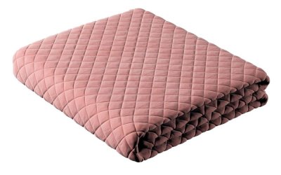 Cuvertură roz matlasată pentru pat dublu 170×210 cm Posh Velvet – Yellow Tipi