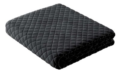 Cuvertură neagră matlasată pentru pat dublu 170×210 cm Posh Velvet – Yellow Tipi