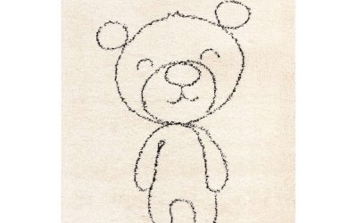 Covor pentru copii bej antialergic 170×120 cm Teddy Bear – Yellow Tipi