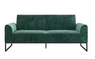 Canapea extensibilă verde 217 cm Adley – CosmoLiving by Cosmopolitan