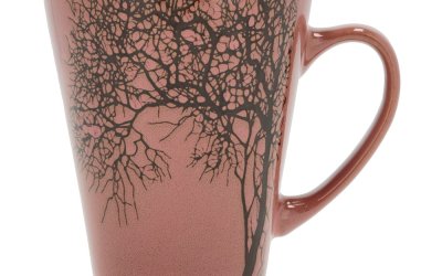 Cană roz-deschis din gresie 350 ml Hela – Villa Collection