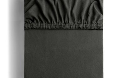 Cearceaf de pat DecoKing Amber Collection, 200 x 200-220 cm, gri închis