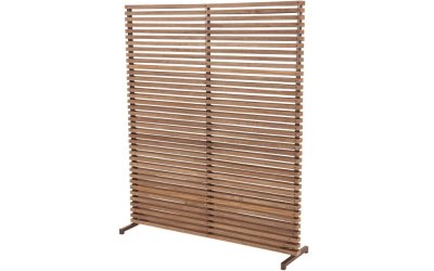 Paravan pentru balcon în culoare naturală din lemn/metal 153×185 cm – Hartman