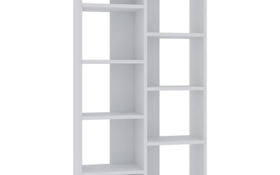 Bibliotecă albă 72×124 cm Keota – Kalune Design