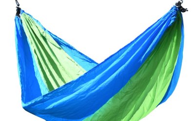 Hamac Cattara Nylon, 275 x 137 cm, verde-albastru