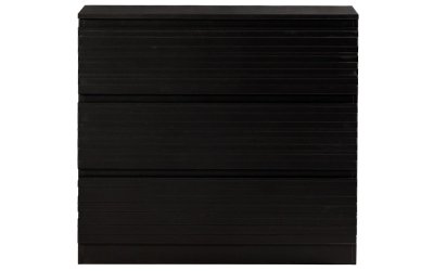 Comodă neagră joasă din lemn de pin 83×75 cm Jente – WOOOD
