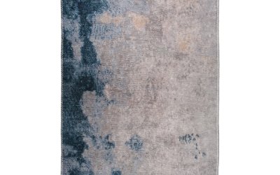 Covor albastru/crem lavabil 150×80 cm – Vitaus
