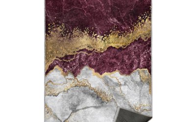 Covor burgundy-alb lavabil 120×180 cm – Mila Home