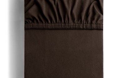 Cearșaf de pat DecoKing Amber Collection, 180-200 x 200 cm, maro