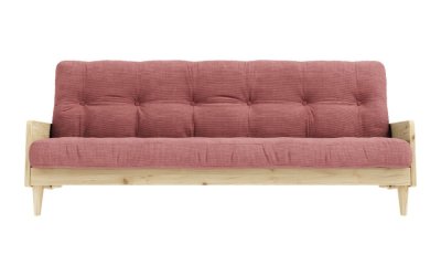 Canapea extensibilă roz 190 cm India – Karup Design