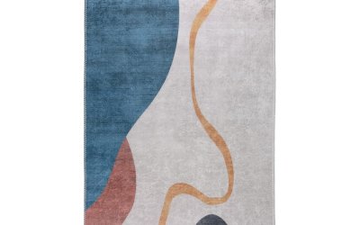 Covor albastru-crem lavabil 160×230 cm – Vitaus