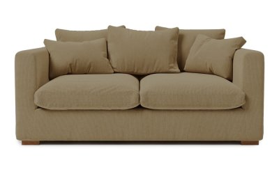 Canapea din catifea reiată bej 175 cm Comfy – Scandic