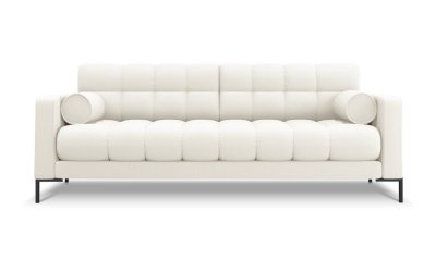 Canapea albă/bej 217 cm Bali – Cosmopolitan Design