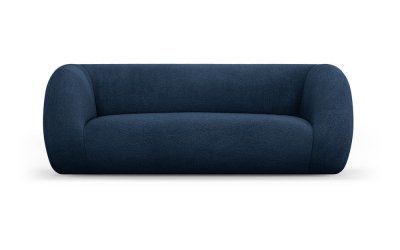 Canapea albastră cu tapițerie din stofă bouclé 210 cm Essen – Cosmopolitan Design
